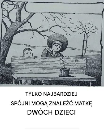 znajdź matkę dwójki dzieci w 5 sekund