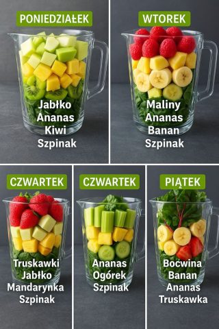 Zielone koktajle na każdy dzień tygodnia – naturalne wsparcie dla zdrowia i energii!