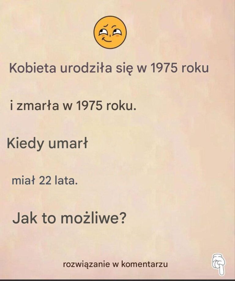 Zagadka: Ta kobieta urodziła się w 1975 roku