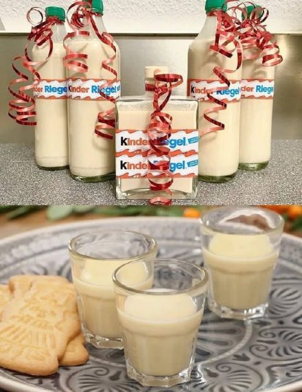 Likier Kinder Riegel: szybki w przygotowaniu i idealnie przechowywany