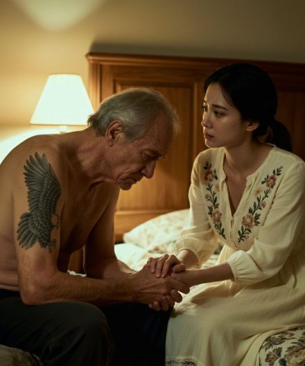 Kąpałam sparaliżowanego teścia za plecami mojego męża… i gdy odkryłam ślad na jego ciele, padłam na kolana, a tajemnica mojej przeszłości została ujawniona.