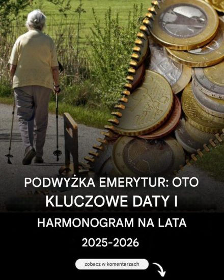 Podwyżki emerytur: harmonogram na lata 2025-2026, który musisz znać