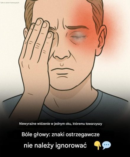 Niewyraźne światło w jednym oku i bólu głowy
