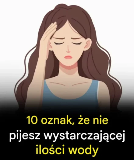 10 oznak, że nie pijesz wystarczającej ilości wody