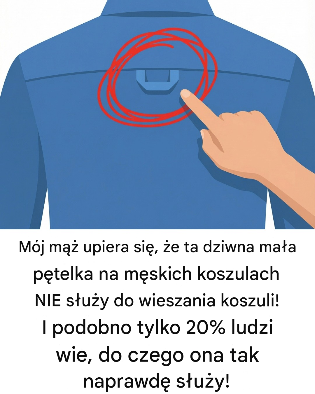 Dlaczego koszule z guzikami mają szlufki z tyłu
