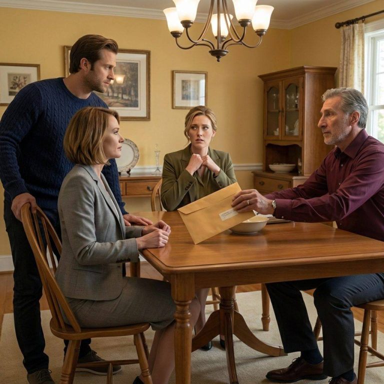 Podczas niedzielnego rodzinnego obiadu mój ojciec nawet na mnie nie spojrzał, przesuwając po dębowym stole grubą kopertę. Nie zatrzymała się przy moim talerzu. Wylądowała przed moją siostrą Sarą niczym trofeum. „Daliśmy jej pieniądze na ślub” – powiedział spokojnie, jakby podawał sól. „Zasługuje na porządny ślub”. Mama skinęła głową. Uśmiech Sary rozświetlił żyrandol. Stałam nieruchomo, bojąc się poruszyć i roztrzaskać, a Marcus, mój narzeczony, ścisnął moją dłoń pod stołem, jakby mógł mnie utrzymać w całości.