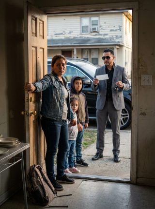 Wychowywałam troje dzieci mojej zmarłej siostry przez pięć lat – pracując nocami, sprzedając jedzenie o świcie i poświęcając własną przyszłość, żeby nigdy nie czuły się porzucone. Aż pewnej niedzieli ich ojciec wrócił czarnym SUV-em, ociekając bogactwem i arogancją, machając pustym czekiem, jakby miłość można było „odpłacić”. Obiecał rezydencje, baseny i wszystko, co można kupić za pieniądze – a potem zażądał, żebym oddała im dzieci. Myślałam, że zaraz je stracę… aż mój dwunastoletni siostrzeniec spojrzał mu w oczy i powiedział słowa, które złamały dumę miliardera: „Wolę żyć w biedzie z tym, który nigdy nas nie opuścił. Nie jesteś naszym ojcem – jesteś tylko naszym darczyńcą”.