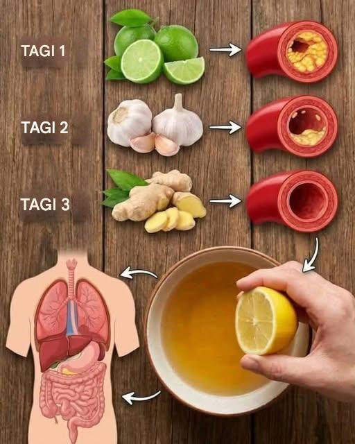 Już jedna szklanka tego soku pomaga oczyścić tętnice – herbata z czosnkiem, imbirem i cytryną według naukowo sprawdzonej receptury.