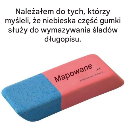 Mit ujawniony: nieoczekiwane użycie różowo-niebieskiej dwukolorowej gumki