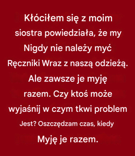 Prawda o praniu ręczników i ubrań razem