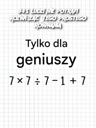 94% Ludzi Nie Potrafi Rozwiązać Tego Prostego Równania