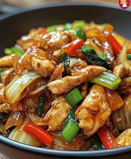 Piekę dwa razy w tygodniu: chińskie stir-fry z 5 piersiami z kurczaka 1 szpiczastą kapustą 2 duże cebule 1 pęczek dymki…